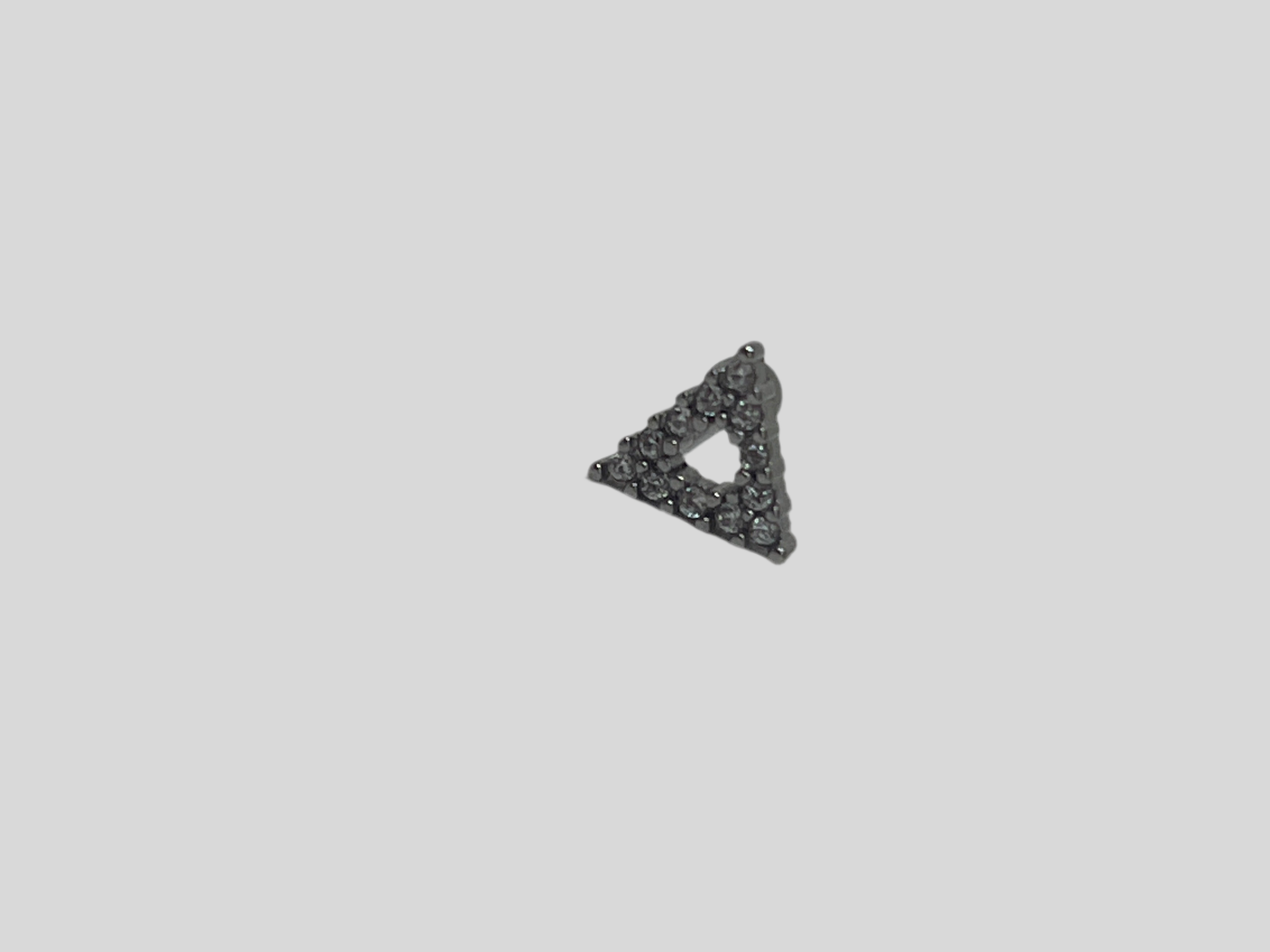 Labret triangolo brillantinato