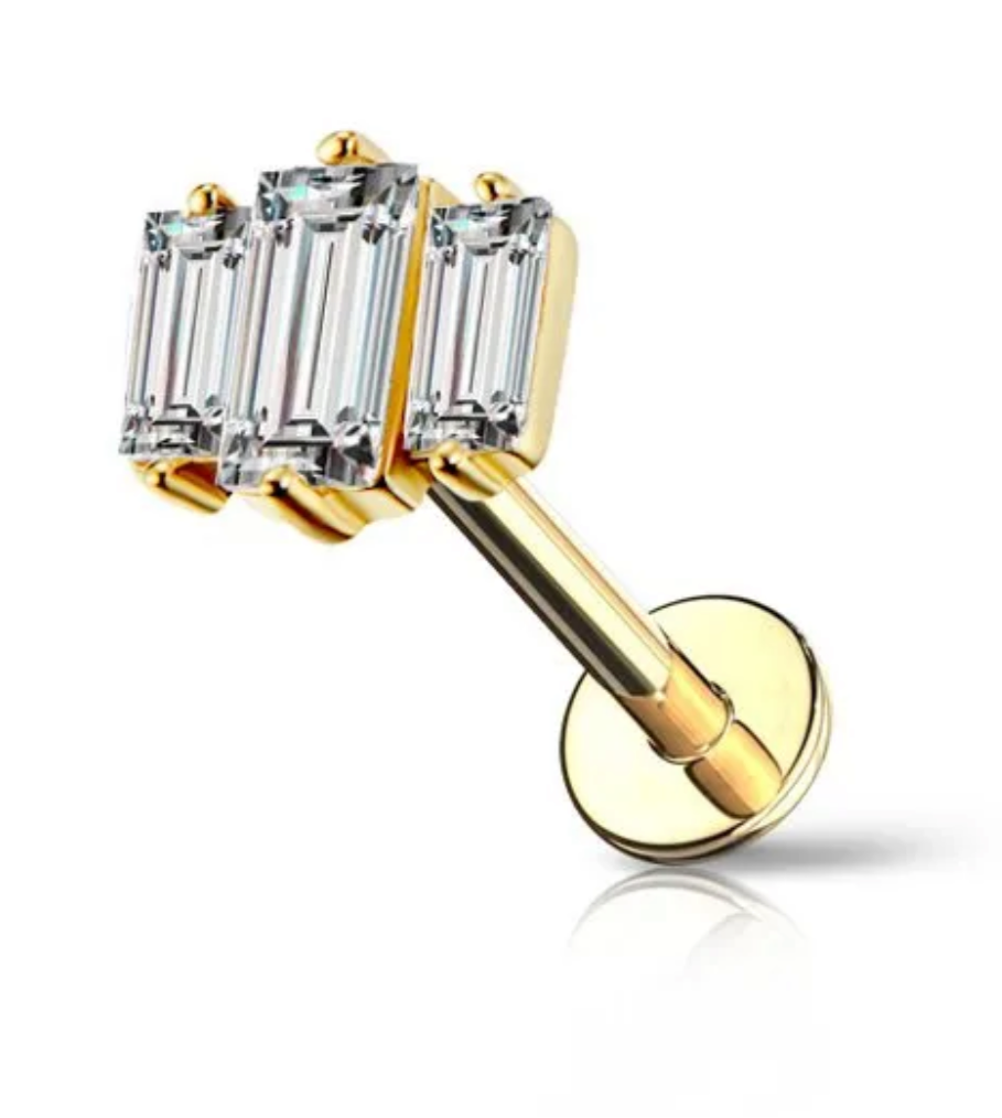Labret tre cristalli
